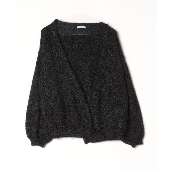 「mystic」 ニットカーディガン FREE ブラック レディース