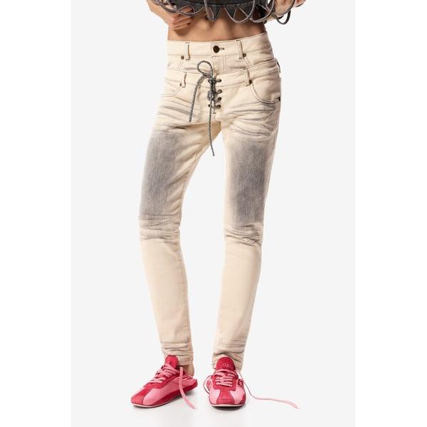 ジーンズ デニム デニムパンツ 「Desigual×MASHA POPOVA」オフホワイトユーズド加...