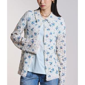 tシャツ (CREOLME)FLORAL LACE TOP レディース