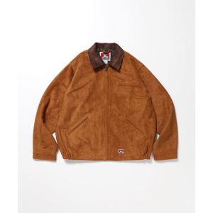 ブルゾン アウター 「BEN DAVIS（ベンデイビス）」FAUX SUEDE WORK JACKET / ワーク ジャケット ジップ スウェード ポケット メンズ レディース