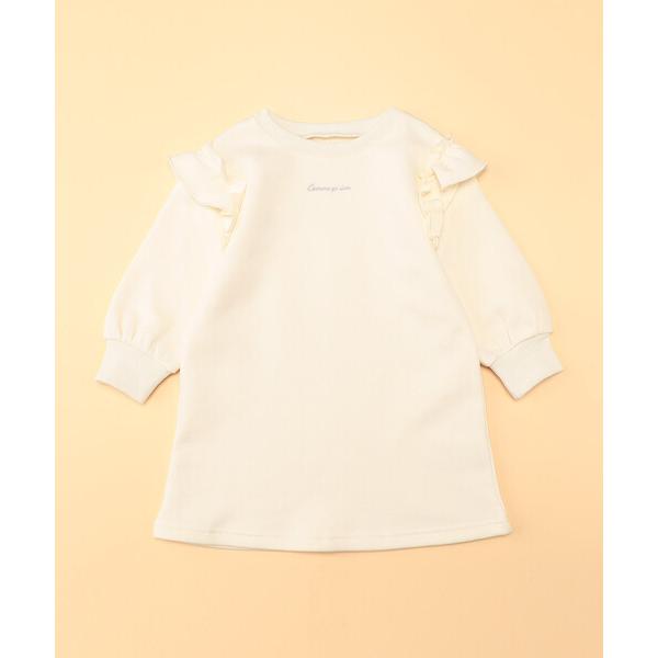 ワンピース 肩フリル 長袖ワンピース(ベビーサイズ) キッズ 子供服 女の子