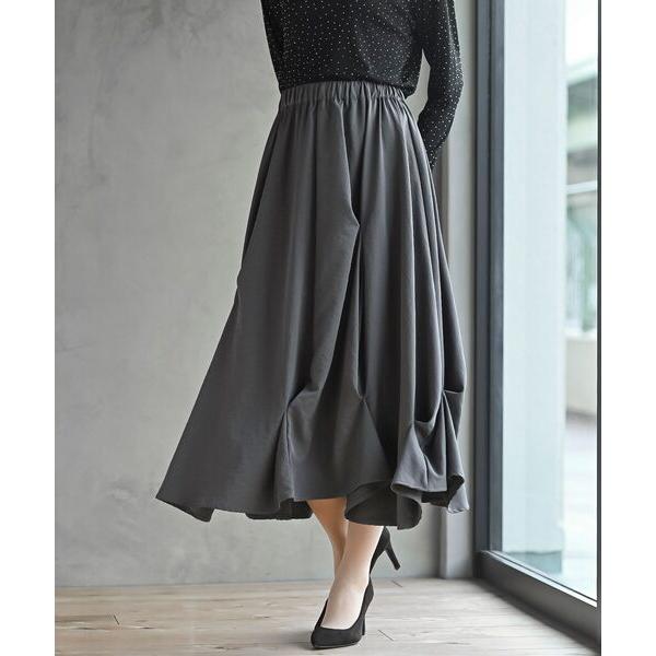 スカート ポリビンテージタックスカート