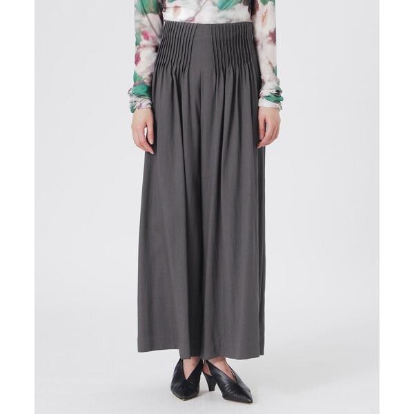 パンツ フロントタックワイドパンツ レディース