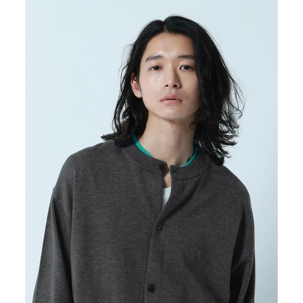 セーター ニット Double Collar Layered Knit Cardigan/カラーレイ...