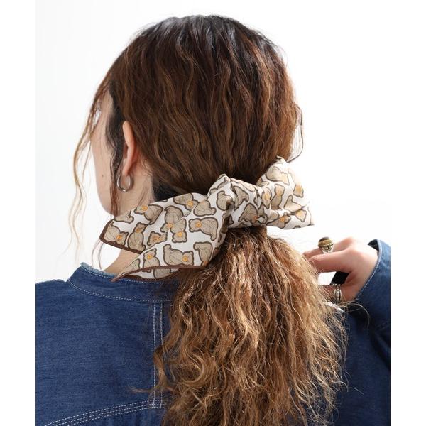 ストール マフラー テディベア総柄スカーフ レディース