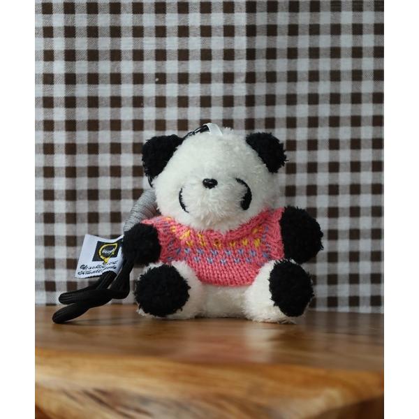 キーホルダー ニットウェアパンダぬいぐるみキーホルダー