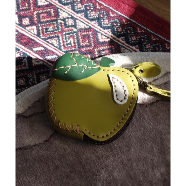 ポーチ レザーポーチ フルーツ レディース