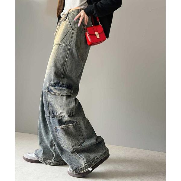 「Java」 カーゴパンツ LARGE ブルー レディース