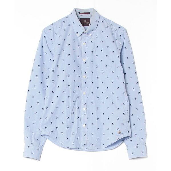 「SCOTCH&amp;SODA」 ドット柄長袖シャツ S ブルー メンズ