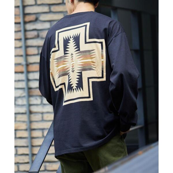 「PENDLETON」 長袖Tシャツ MEDIUM ブラック メンズ