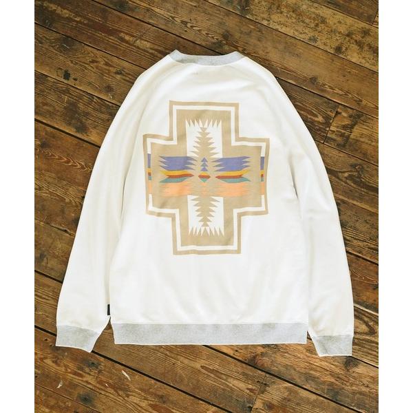「PENDLETON」 スウェットカットソー MEDIUM オフホワイト メンズ