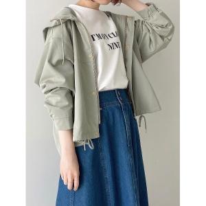 「Samansa Mos2 blue」 マウンテンパーカー フリ- ミント レディース