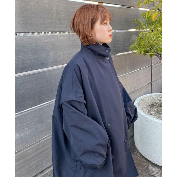 「KBF」 コート ONE ネイビー レディース