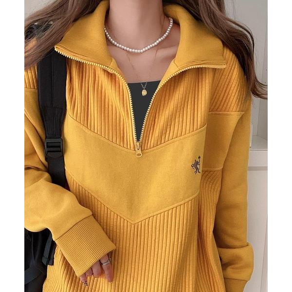 「Java」 長袖カットソー MEDIUM オレンジ レディース