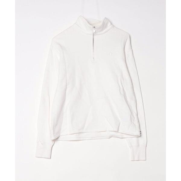 「Champion」 ジップアップパーカー L ホワイト レディース
