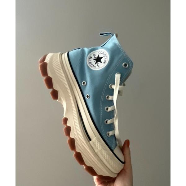 「CONVERSE」 ハイカットスニーカー 23.5 ブルー レディース