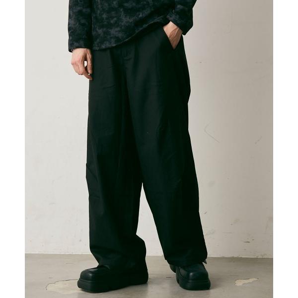 ワイドパンツ スラックス Side Tuck Wide Silhouette Slacks / サイ...