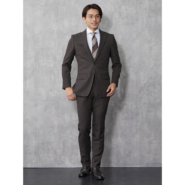 「Perfect Suit FActory」 スーツ A6 ダークブラウン メンズ