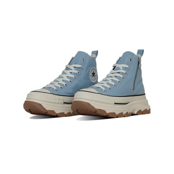 「CONVERSE」 ハイカットスニーカー 25.5cm ライトブルー メンズ