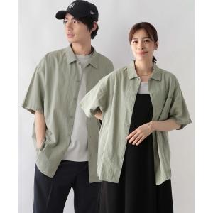 「GLOBAL WORK」 半袖シャツ X-LARGE ライトグリーン メンズ