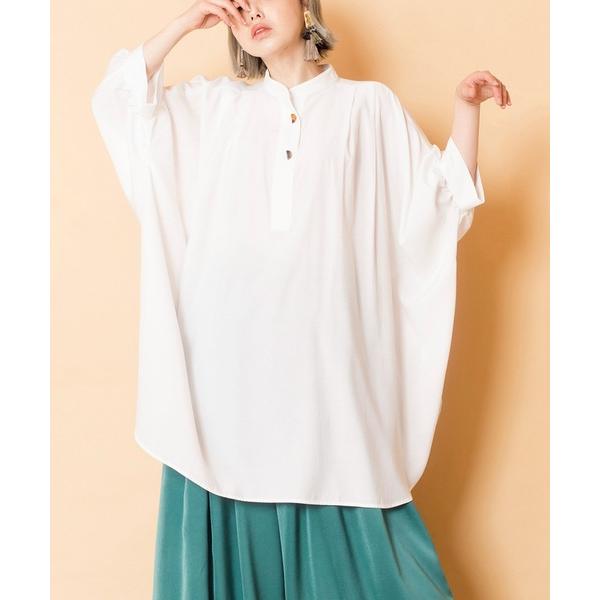 「OSMOSIS」 長袖ブラウス ONE SIZE ホワイト レディース