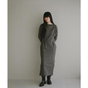 「CASA FLINE」 長袖ワンピース FREE グレー レディース