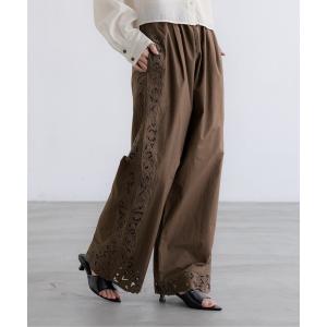 パンツ カットワークレースパンツ　657446 レディース