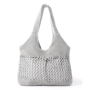 トートバッグ 機械編みバッグ レディース