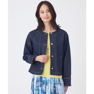 ブルゾン アウター 「ウォッシャブル」ブレンドデニムブルゾン レディース