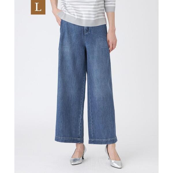 ジーンズ デニム デニムパンツ 「L」「ウォッシャブル」ブレンドデニムパンツ レディース