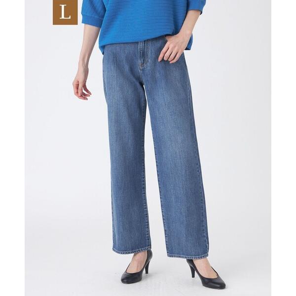 ジーンズ デニム デニムパンツ 「L」「ウォッシャブル」ブレンドデニムパンツ レディース