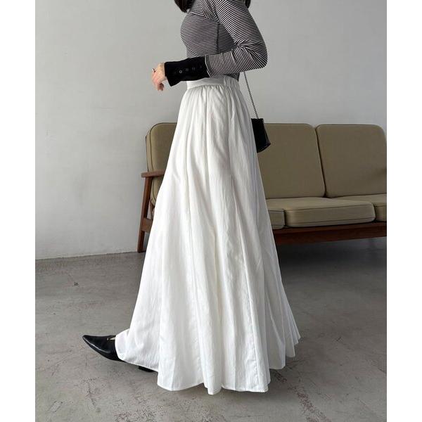 スカート 「低身長サイズあり」ランダム切替フレアスカート