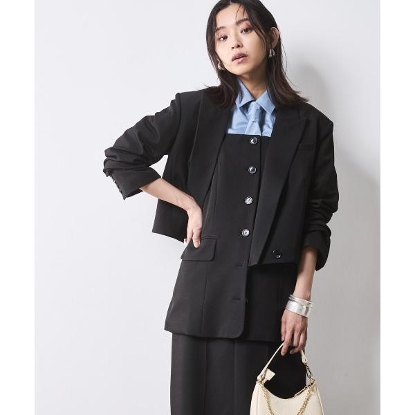 「CHIC STYLE」 テーラードジャケット LL ブラック レディース
