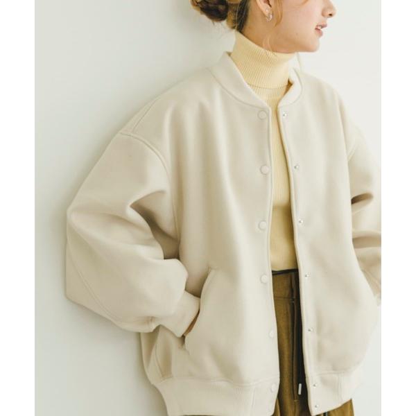 「ITEMS URBANRESEARCH」 スタジャン FREE ホワイト系その他 レディース
