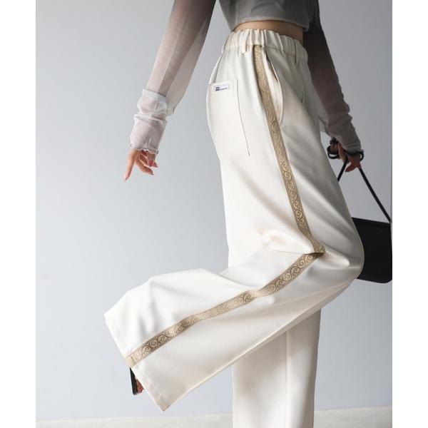 「Java」 スラックス MEDIUM アイボリー メンズ