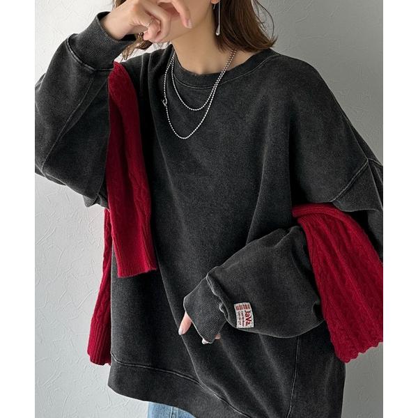「Java」 スウェットカットソー MEDIUM チャコール レディース