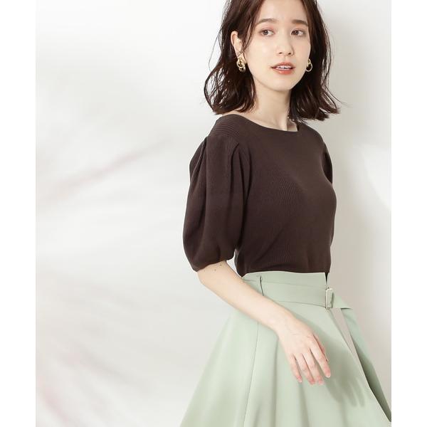 「N.（N. Natural Beauty Basic）」 半袖ニット MEDIUM ブラウン レデ...