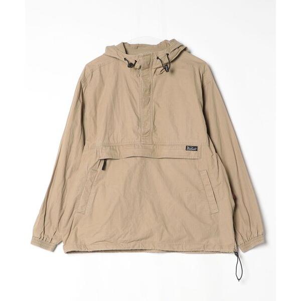 「WOOLRICH」 プルオーバーパーカー M ベージュ レディース