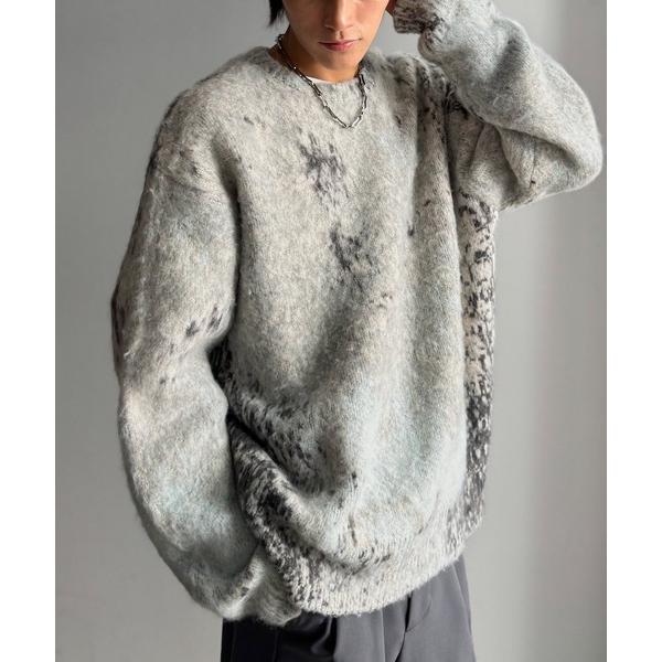 「Java」 長袖ニット LARGE グレー メンズ