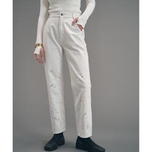 「MECRE」 デニムパンツ S ホワイト レディース