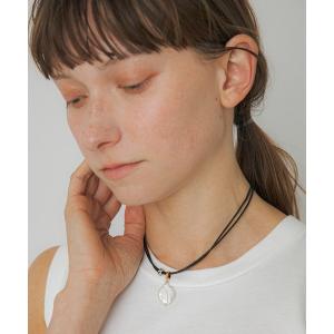 チョーカー LAPUIS(ラピュイ)Pearl Leather choker レディース