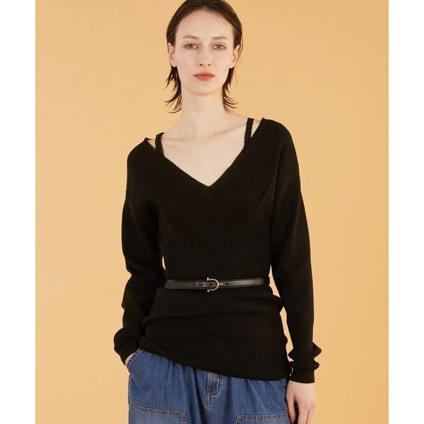 ニット セーター 「crinkle crinkle crinkle」geometric jacqua...