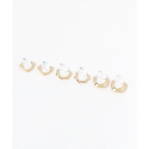 イヤリング シャープフープノンホールピアス6点セット / 656225 レディース