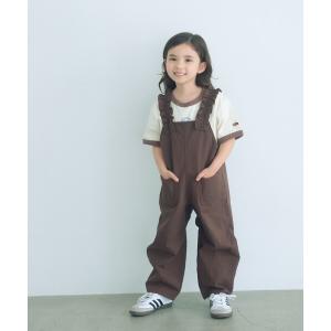 サロペット オーバーオール ツイル フリル サロペット / キッズ  100cm-130cm キッズ 子供服 女の子｜ZOZOTOWN Yahoo!店