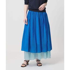 スカート シアー バイカラー スカート ‐ウォッシャブル‐