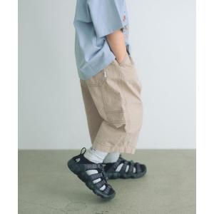 ワイドパンツ パンツ ツイル クロップド ペインター パンツ / キッズ 100cm-160cm キッズ 子供服 男の子 女の子