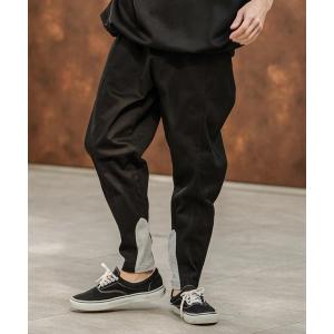 パンツ mp14745-ツイル裾リブテーパードパンツ(HLCM0230) メンズ