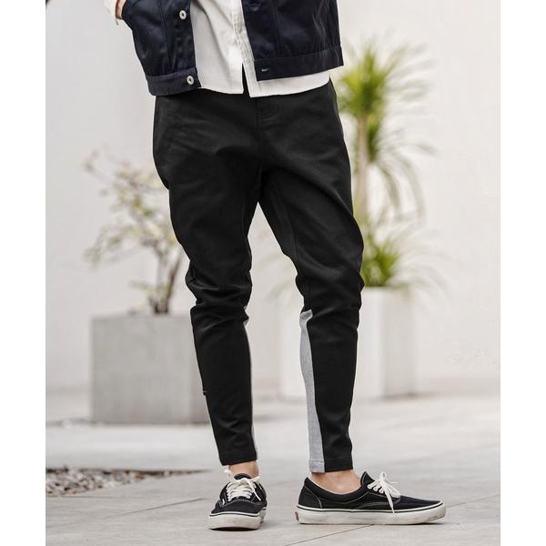 パンツ mp14749-カーフウェーブリブパンツ(HLCM0252) メンズ