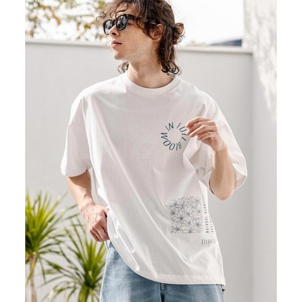 tシャツ mt10333-裾ドローコード付きプリントTシャツ（IN FULL BLOOM）(2601...