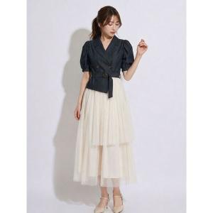 ワンピース ジャケットドッキングワンピース